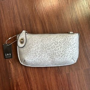 Joy Susan Leopard Crossbody/Wristlet Clutch